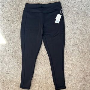 LIV Outdoor Black High-Waisted Fleece Lined Leggings